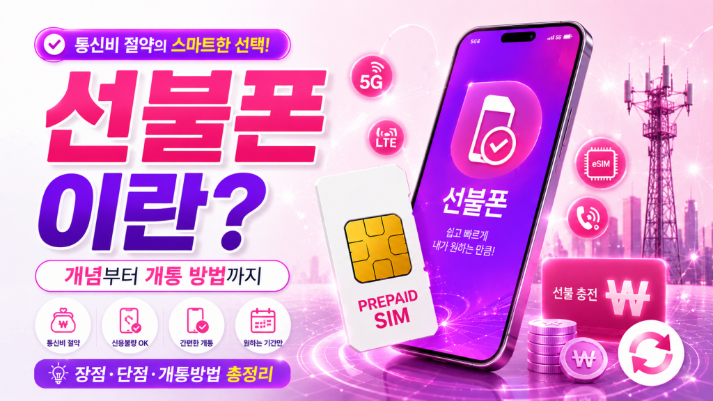 선불폰이란? 정의부터 개통 방법까지 한눈에 보는 선불폰 위키