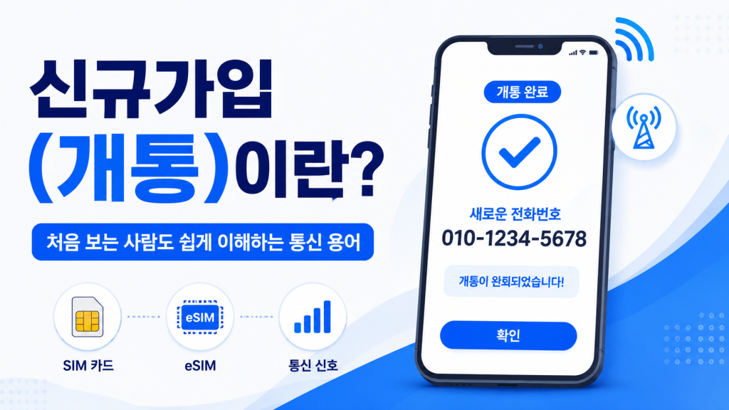 신규가입이란?
