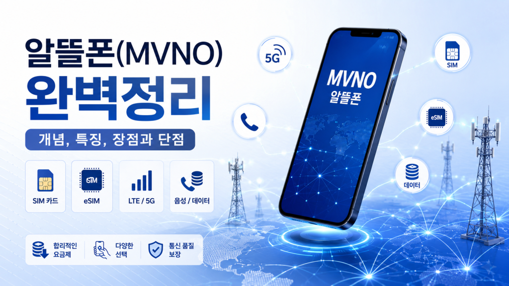 알뜰폰(MVNO)이란? 개념부터 장점·단점까지 완벽 정리